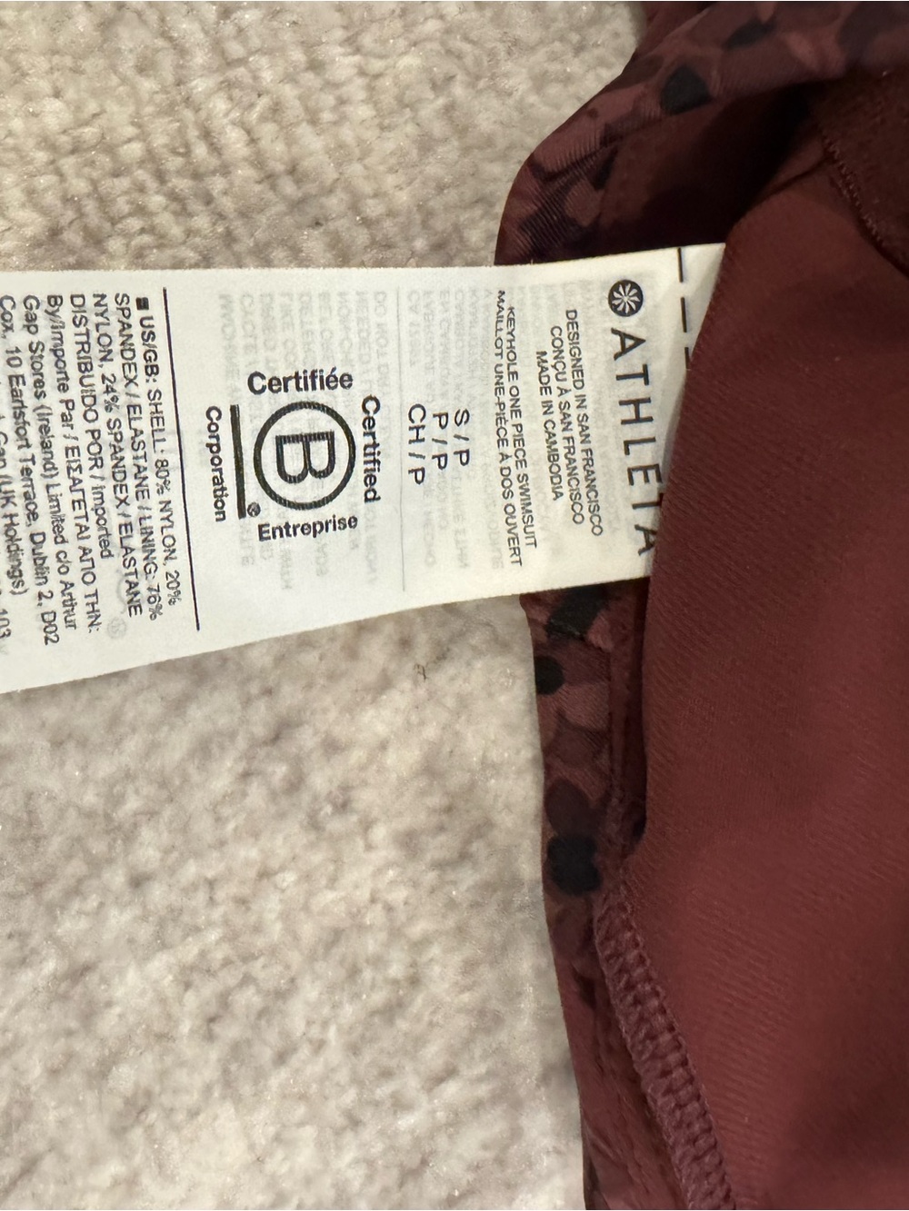 Athleta One Piece Swimsuit - Picture 3 of 3